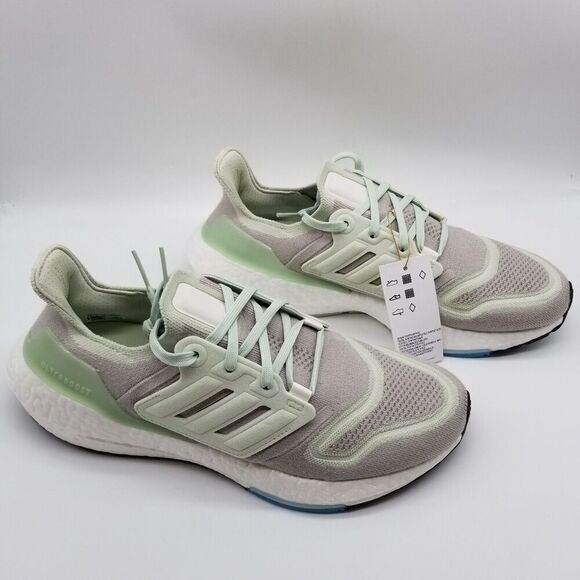adidas Women's Ultraboost 22 Running Shoes Size 9.5 Gray Mint GY7285 Sneakers - Picture 4 of 7